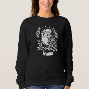 Personalised Name Budgie Bird Lover Custom Sweatshirt