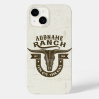 Personalised NAME Bull Steer Skull Western Ranch