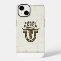 Personalised NAME Bull Steer Skull Western Ranch