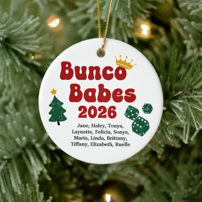 Personalised Name Bunco Babes Ornament (Tree)