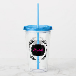 Personalised Name Bunco Player Elegant Acrylic Tumbler