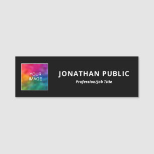 Personalised Name Business Company Logo Template Name Tag