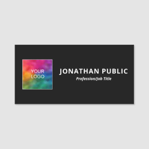 Personalised Name Business Company Logo Template Tag