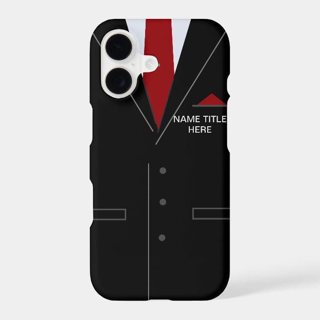 Personalised Name Business iPhone Case (Back)