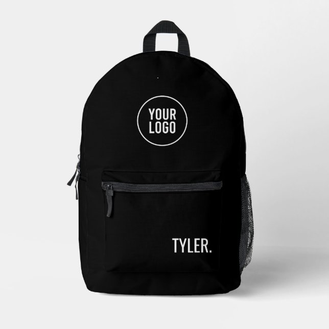 Personalised Name Business Logo Merch Printed Backpack (Front)