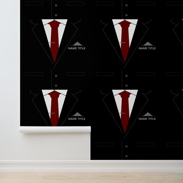 Personalised Name Business Suit and Tie Funny Wallpaper (Application)