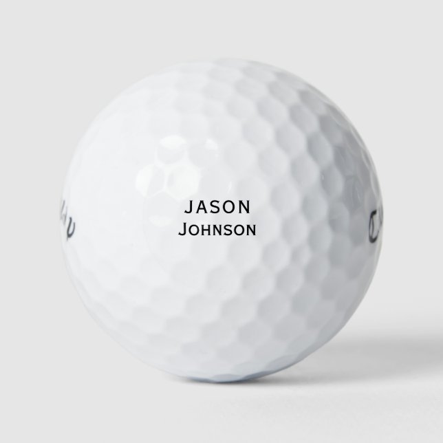  Personalised Name Callaway Golf Golf Balls (Front)
