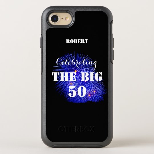Personalised Name Celebrating THE BIG 50 - OtterBox Symmetry iPhone 8/7 Case
