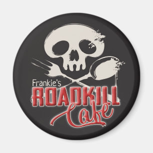 Personalised NAME Cheeky Roadkill Cafe Kitchen Magnet