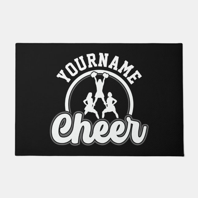 Personalised NAME Cheer Team Varsity Cheerleader Doormat (Front)