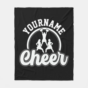 Personalised NAME Cheer Team Varsity Cheerleader Fleece Blanket