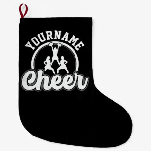 Personalised NAME Cheer Team Varsity Cheerleader Large Christmas Stocking