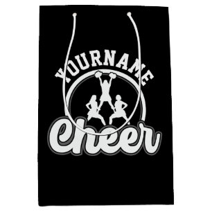Personalised NAME Cheer Team Varsity Cheerleader Medium Gift Bag