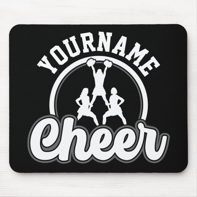 Personalised NAME Cheer Team Varsity Cheerleader Mouse Mat (Front)