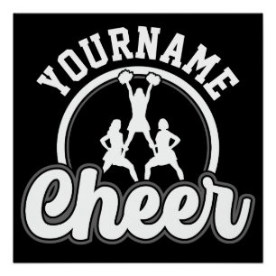 Personalised NAME Cheer Team Varsity Cheerleader Poster