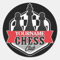 Personalised NAME Chess Player Club Checkmate
