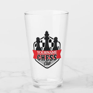 Personalised NAME Chess Player Club Checkmate Glass