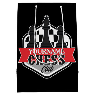 Personalised NAME Chess Player Club Checkmate Medium Gift Bag