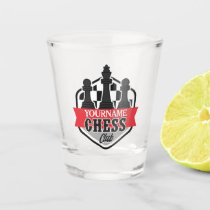 Personalised NAME Chess Player Club Checkmate   Shot Glass
