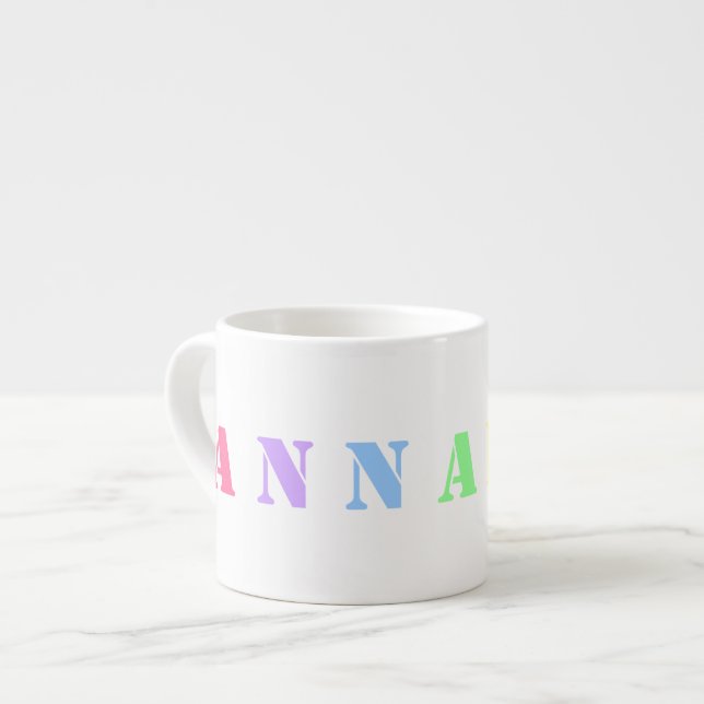 Personalised NAME Child's Mug - 7 letters (Front Left)