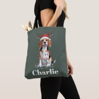 Personalised Name Christmas Beagle Dog Lover