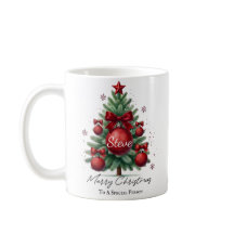 Personalised Name Christmas Tree Elegant Gift