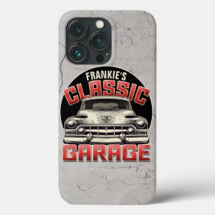 Personalised NAME Classic Car Garage Custom Shop Case-Mate iPhone Case