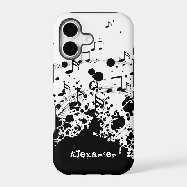 personalised name cool music explosion (Back)