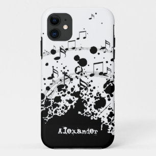 personalised name cool music explosion iPhone 11 case