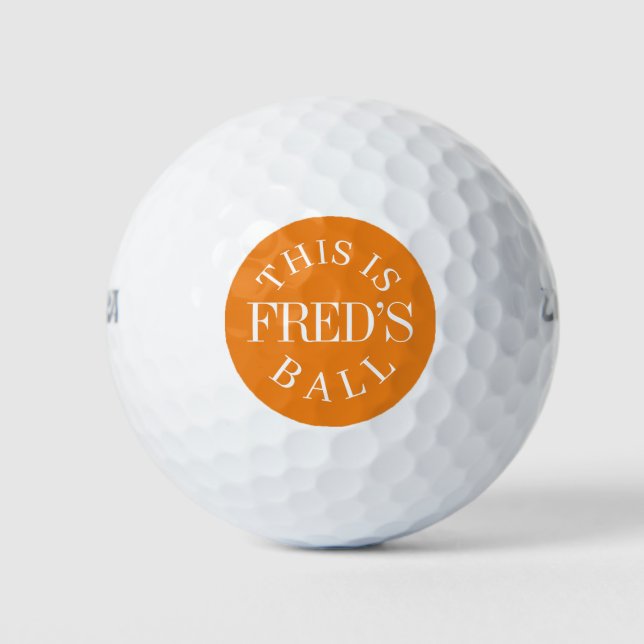 Personalised Name | Create Your Own Golf Balls (Front)