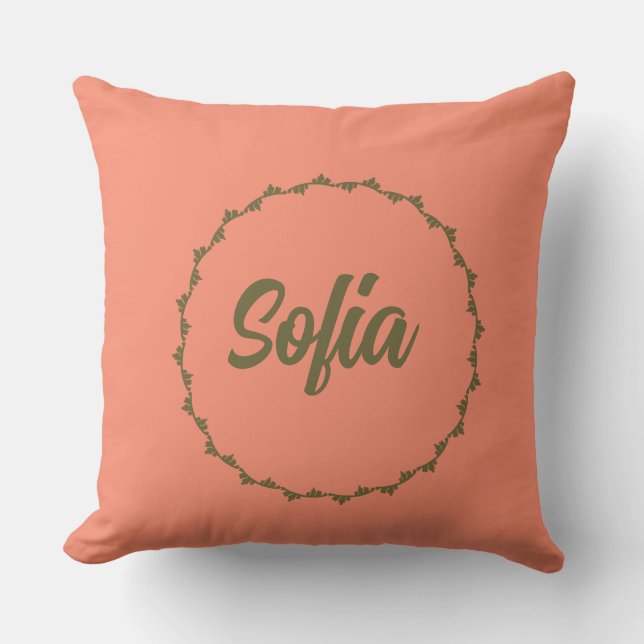 personalised name cushion (Front)