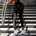 Personalised Name Custom Black Capri Leggings<br><div class="desc">Stay stylish and comfortable with these custom black capri leggings, personalised with your name down the leg. Perfect for workouts, athleisure, or casual wear, these leggings add a unique touch to your active wardrobe. Made with high-quality fabric for a flattering fit, they are ideal for fitness enthusiasts, personalised gifts, or...</div>