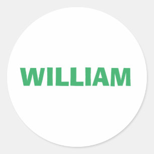 Personalised Name Custom Classic Round Sticker