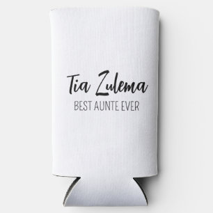 Personalised name • Custom name best aunt • add yo Seltzer Can Cooler