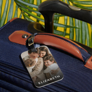 Personalised Name Custom Photo Luggage Tag