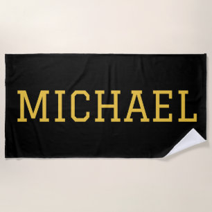 Personalised Name Custom Pool Birthday Vacation Beach Towel