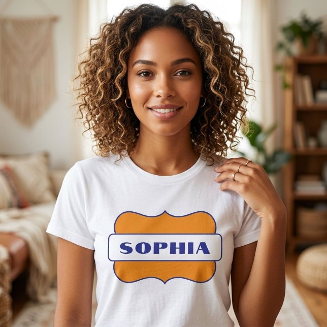 Personalised Name Custom Retro Style Graphic  Tri-Blend Shirt (Creator Uploaded)