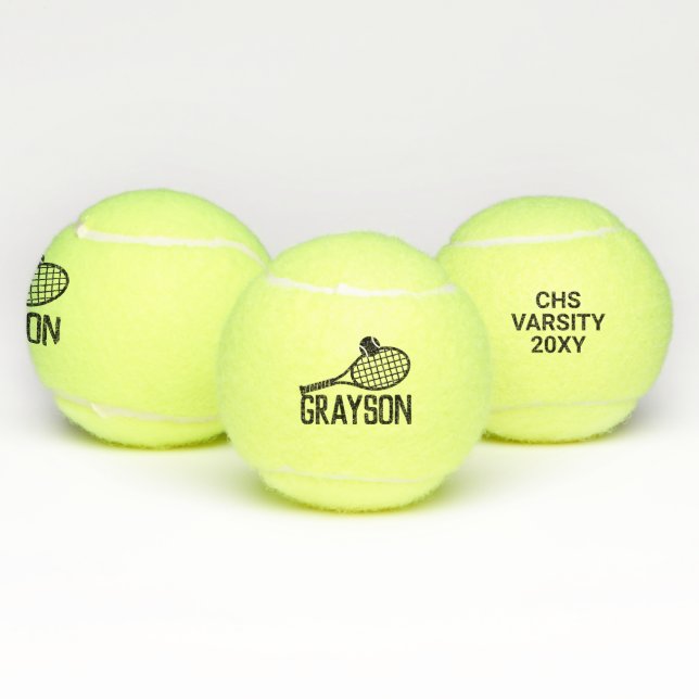 Personalised Name Custom Tennis Balls (Multi)
