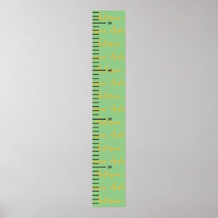 Personalised Name Cute  Baby Boy Growth Chart