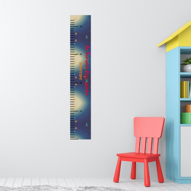 Personalised Name Cute  Baby Boy Growth Chart (Nursery 1)