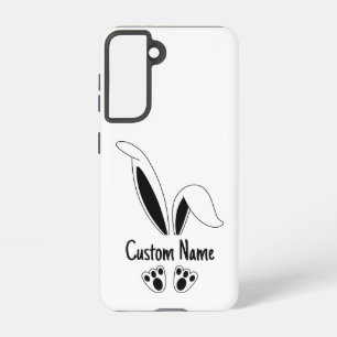 Personalised Name Cute Bunny Easter Samsung Galaxy Case