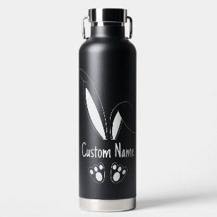 Personalised Name Cute Bunny Easter Water Bottle