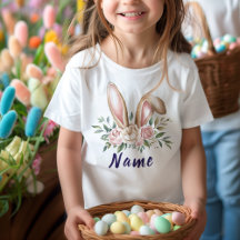 Personalised Name Cute Easter Bunny Kids