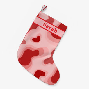 Personalised Name Cute Red Colour Merry Chistmas Small Christmas Stocking