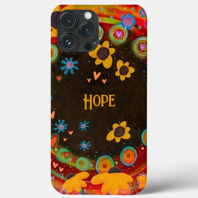 Personalised Name Daisies Colourful Fun Trendy Case-Mate iPhone Case (Back)
