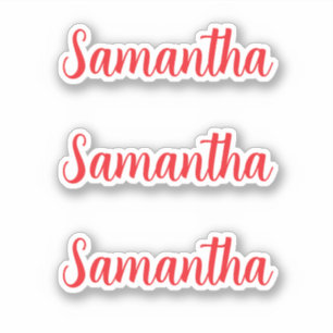 Personalised Name Decal Custom Times Three Sticker