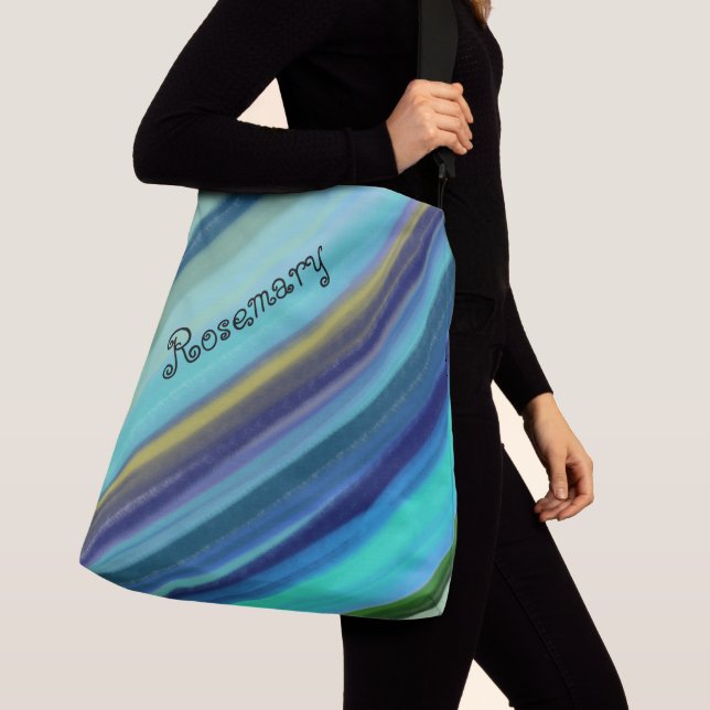 Personalised Name Deep Sea Ocean Shades  Crossbody Bag (Close Up)