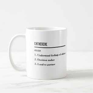 Personalised Name Definition Coffee Mug