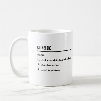 Personalised Name Definition Coffee Mug