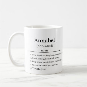 Personalised name definition coffee mug